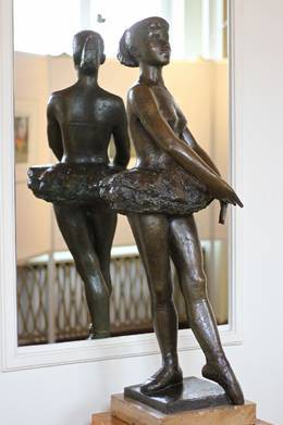 Karl Mertens, „Tänzerin“, Holzskulptur, 1958